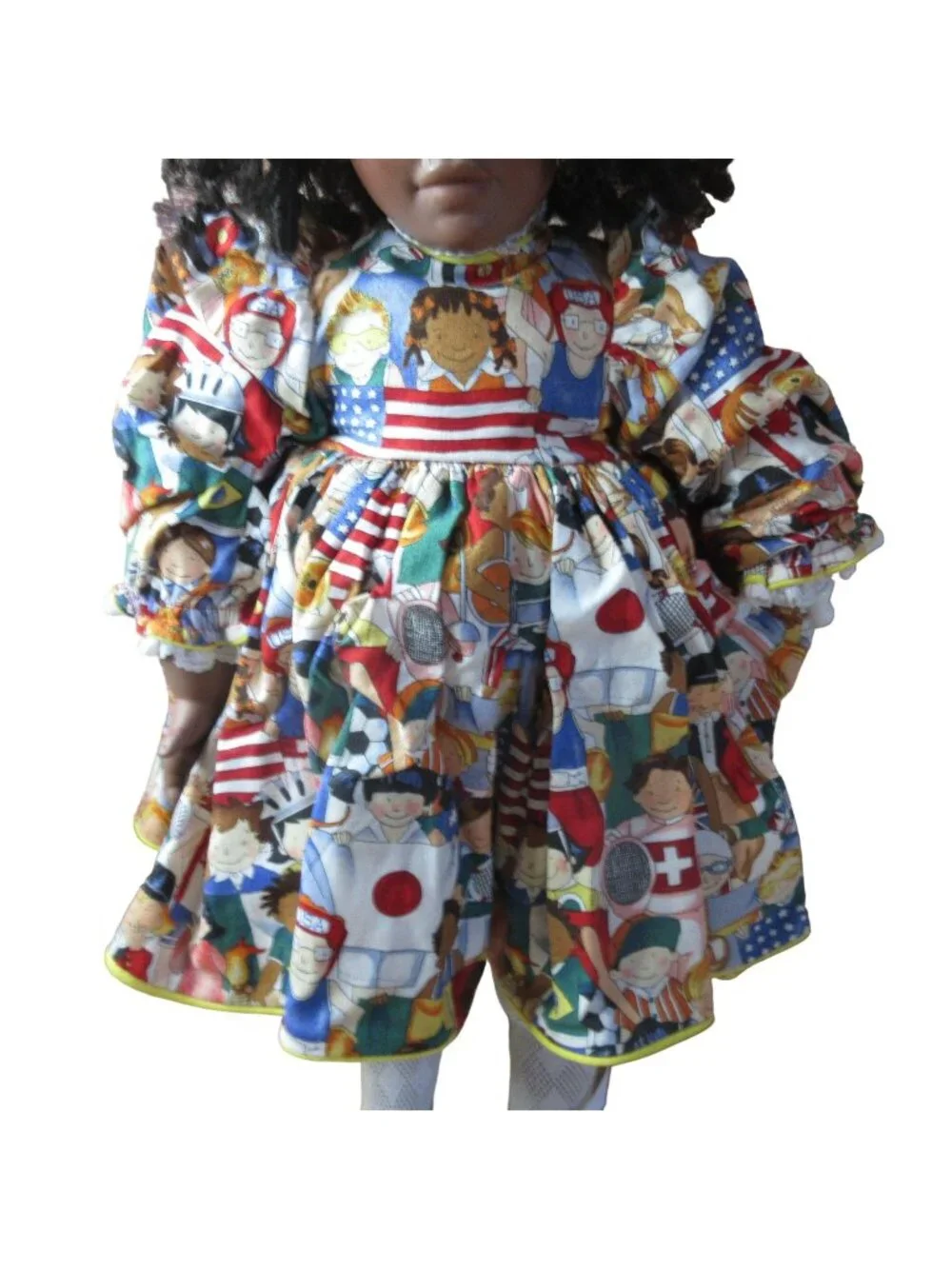Multi Ethnic Nationality Doll Dress Set - Fits 20 to 22 In Dolls